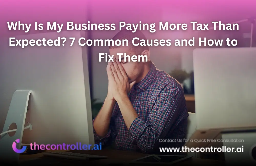 business paying more tax than expected