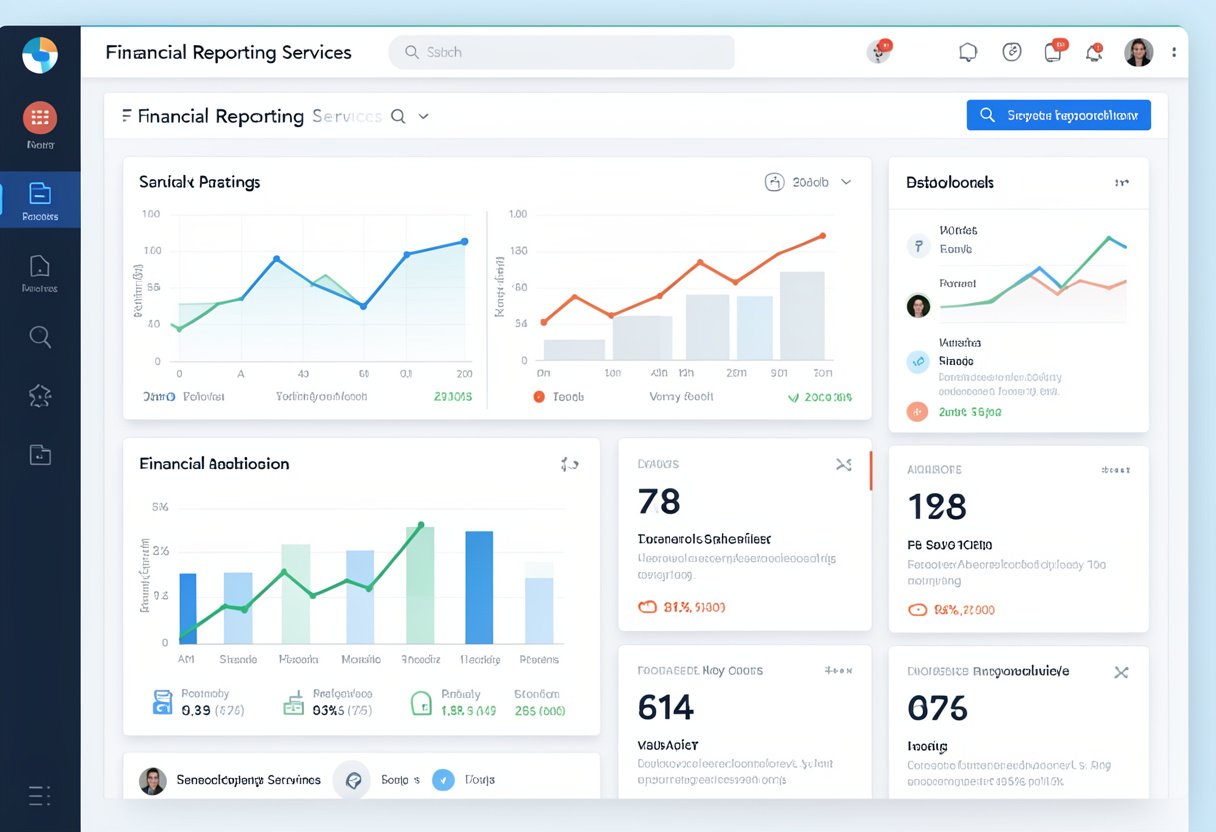 online financial reporting services dashboard